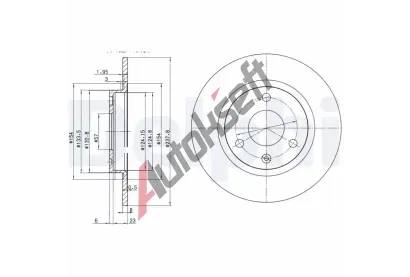 DELPHI Brzdov kotou - 238 mm DF BG2355, BG2355