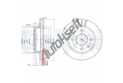 DELPHI Brzdov kotou - 240 mm DF BG2367, BG2367