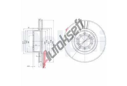 DELPHI Brzdov kotou - 300 mm DF BG2372, BG2372