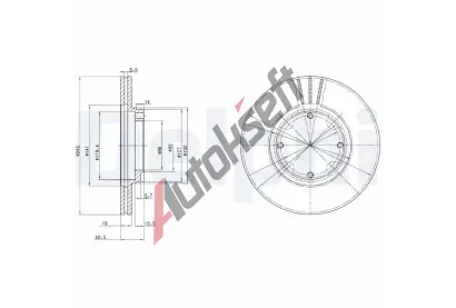DELPHI Brzdov kotou - 242 mm DF BG2394, BG2394