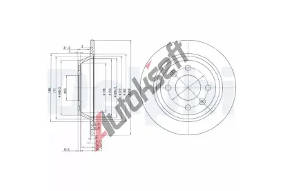 DELPHI Brzdov kotou - 258 mm DF BG2420, BG2420