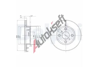 DELPHI Brzdov kotou - 238 mm DF BG2424, BG2424