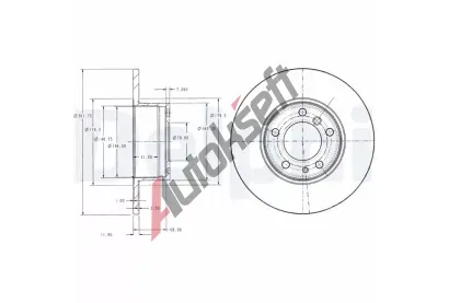DELPHI Brzdov kotou - 302 mm DF BG2430, BG2430