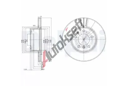 DELPHI Brzdov kotou - 302 mm DF BG2433, BG2433