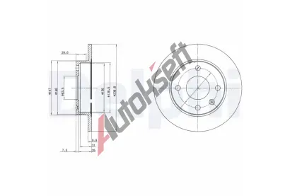 DELPHI Brzdov kotou - 240 mm DF BG2439, BG2439