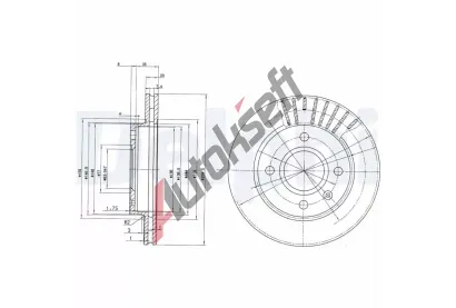 DELPHI Brzdov kotou - 240 mm DF BG2440, BG2440