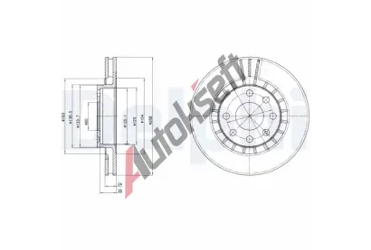 DELPHI Brzdov kotou - 256 mm DF BG2443, BG2443