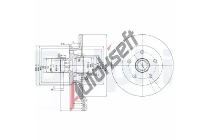 DELPHI Brzdov kotou - 258 mm DF BG2468, BG2468