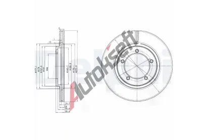 DELPHI Brzdov kotou - 277 mm DF BG2534, BG2534