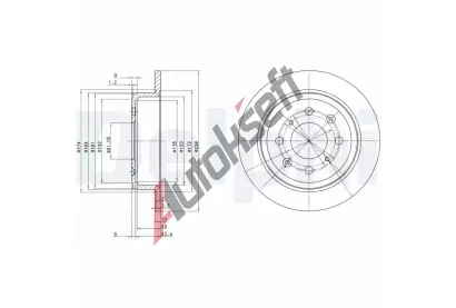 DELPHI Brzdov kotou - 239 mm DF BG2538, BG2538