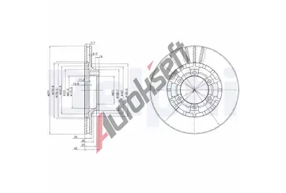 DELPHI Brzdov kotou - 277 mm DF BG2561, BG2561