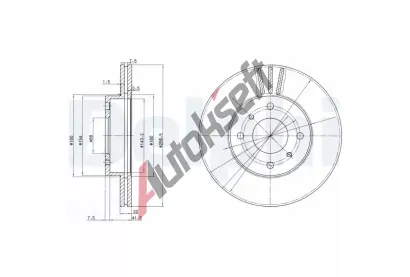 DELPHI Brzdov kotou - 257 mm DF BG2567, BG2567