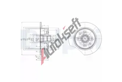 DELPHI Brzdov kotou - 261 mm DF BG2571, BG2571