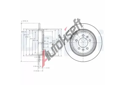 DELPHI Brzdov kotou - 290 mm DF BG2573, BG2573