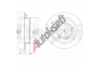 DELPHI Brzdov kotou - 290 mm DF BG2584, BG2584