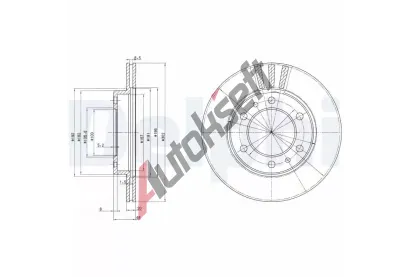 DELPHI Brzdov kotou - 303 mm DF BG2591, BG2591
