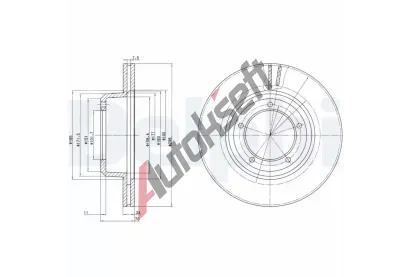 DELPHI Brzdov kotou - 298 mm DF BG2612C, BG2612C