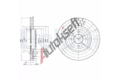 DELPHI Brzdov kotou - 284 mm DF BG2617, BG2617
