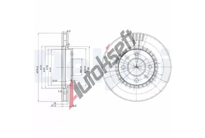 DELPHI Brzdov kotou - 280 mm DF BG2619, BG2619