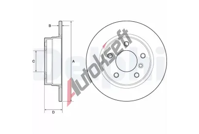 DELPHI Brzdov kotou - 280 mm DF BG2624, BG2624