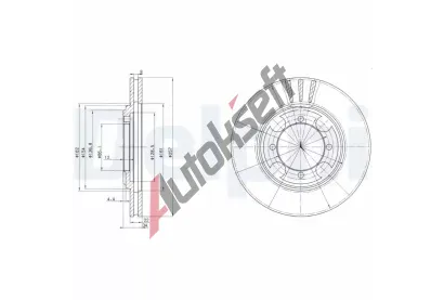 DELPHI Brzdov kotou - 257 mm DF BG2628, BG2628