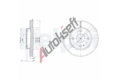 DELPHI Brzdov kotou - 235 mm DF BG2629, BG2629