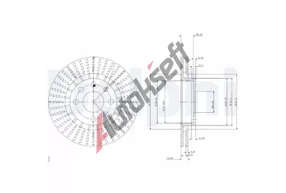 DELPHI Brzdov kotou - 256 mm DF BG2636, BG2636