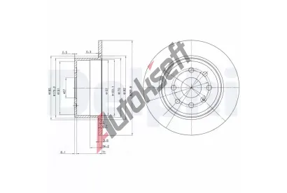 DELPHI Brzdov kotou - 270 mm DF BG2637, BG2637