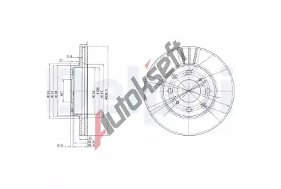 DELPHI Brzdov kotou - 240 mm DF BG2673, BG2673