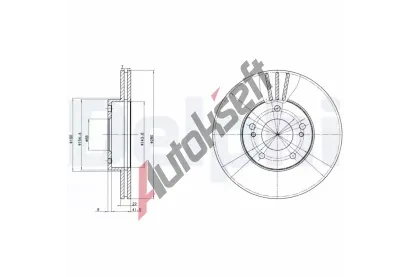 DELPHI Brzdov kotou - 280 mm DF BG2682, BG2682