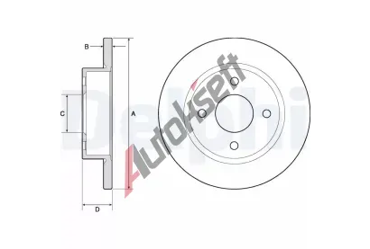 DELPHI Brzdov kotou - 234 mm DF BG2683, BG2683