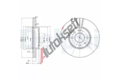 DELPHI Brzdov kotou - 262 mm DF BG2693, BG2693