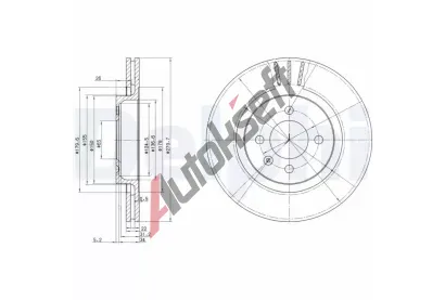 DELPHI Brzdov kotou - 280 mm DF BG2712, BG2712