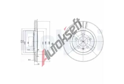 DELPHI Brzdov kotou - 280 mm DF BG2713, BG2713