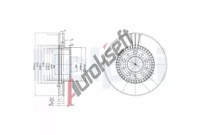 DELPHI Brzdov kotou - 280 mm DF BG2719, BG2719