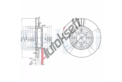 DELPHI Brzdov kotou - 280 mm DF BG2720, BG2720