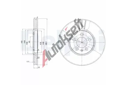 DELPHI Brzdov kotou - 288 mm DF BG2729, BG2729