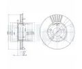 Brzdový kotouč DELPHI ‐ DF BG2745 Brzdový kotouč DELPHI ‐ DF BG2745