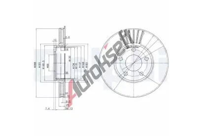 DELPHI Brzdov kotou - 288 mm DF BG2745, BG2745