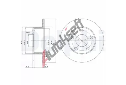 DELPHI Brzdov kotou - 245 mm DF BG2746, BG2746