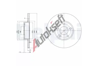 DELPHI Brzdov kotou - 288 mm DF BG2749, BG2749
