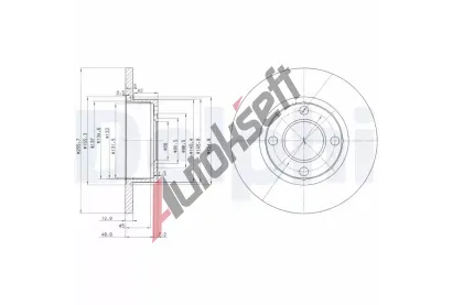 DELPHI Brzdov kotou - 256 mm DF BG2752, BG2752