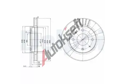 DELPHI Brzdov kotou - 256 mm DF BG2763, BG2763