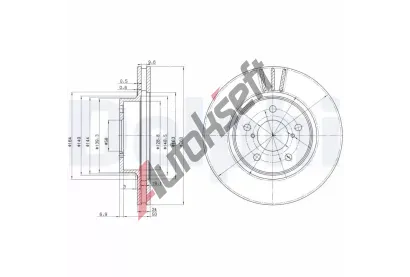DELPHI Brzdov kotou - 260 mm DF BG2767, BG2767
