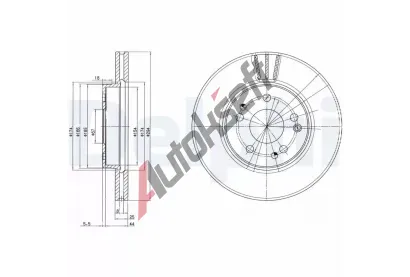 DELPHI Brzdov kotou - 294 mm DF BG2772, BG2772