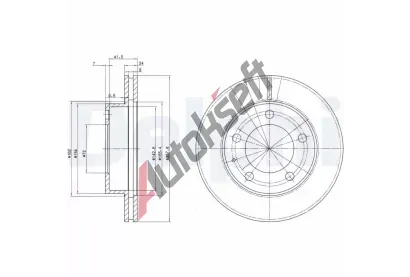 DELPHI Brzdov kotou - 258 mm DF BG2779, BG2779