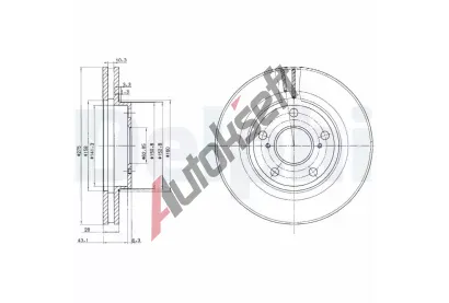 DELPHI Brzdov kotou - 275 mm DF BG2782, BG2782