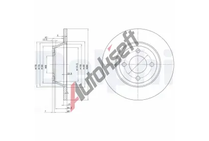 DELPHI Brzdov kotou - 280 mm DF BG2783, BG2783