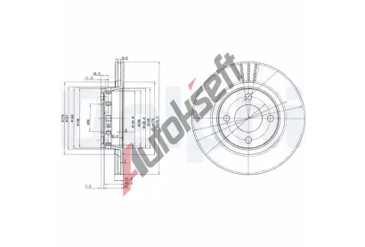 DELPHI Brzdov kotou - 280 mm DF BG2784, BG2784