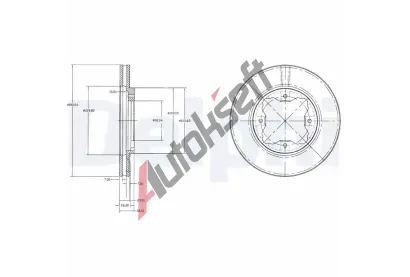 DELPHI Brzdov kotou - 261 mm DF BG2798, BG2798